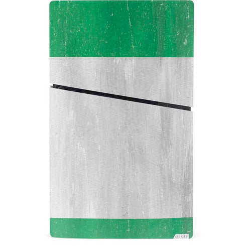 Nigeria Flag Distressed PS5 Slim Digital Edition Console Skin